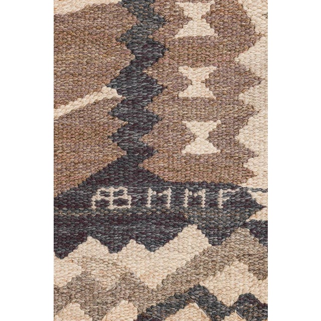 Textile Strålblomman Grå Rug by Barbro Nilsson, 1952 For Sale - Image 7 of 9