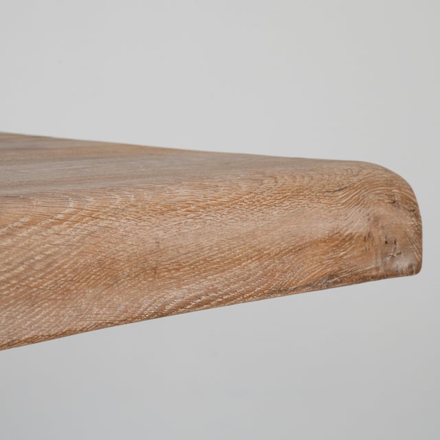 Oak Trestle Dining Table For Sale - Image 12 of 15