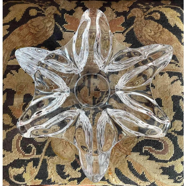 Mid 20th Century Bowl Crystal French Sculptural Art Glass For Sale - Image 5 of 6