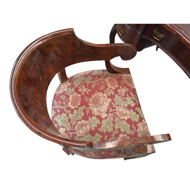 Bean-Shaped Desk and Tub Chair, 1960s, Set of 2 For Sale - Image 9 of 13