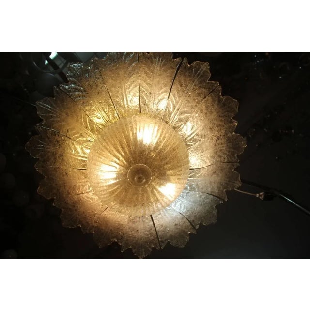 Murano Glass Florwer Chandelier, 1970s For Sale - Image 4 of 11