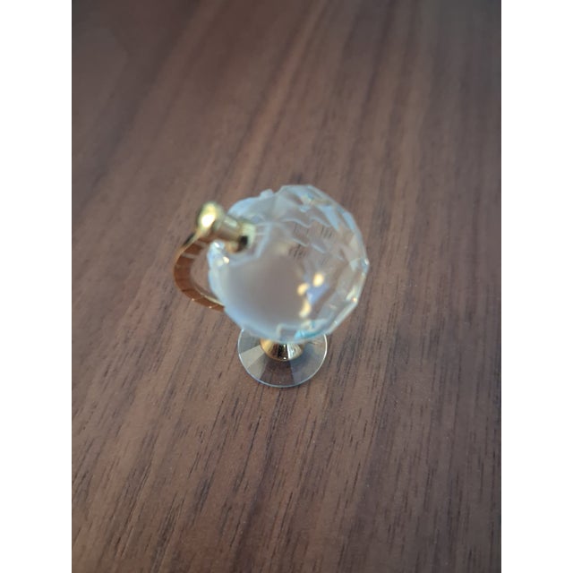 Glass Swarovski Crystal Memories Mini Globe (Gold Accent), Item Number 199455 For Sale - Image 7 of 8