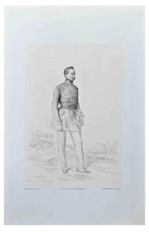 Denis Auguste Marie Raffet, Portrait, Lithograph, 19th Century