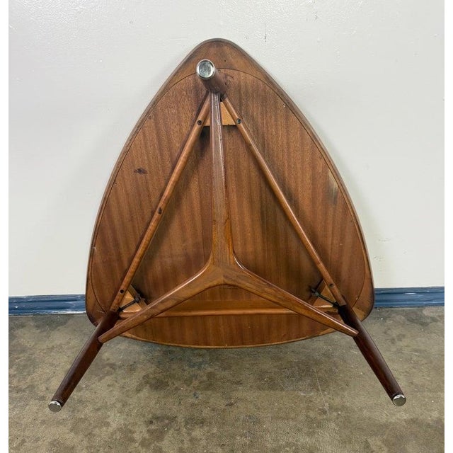 Sculptural Walnut Coffee Table, Danish Modern, 1950s Design For Sale - Image 15 of 17