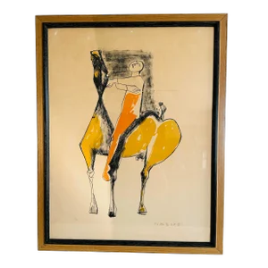 Rider and Horse Lithograph by Marino Marini, 1952