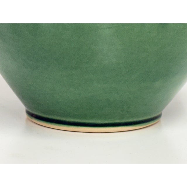 Hungarian Folk Art Double-Handled Pottery Vessel, Signed For Sale - Image 10 of 12