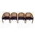 Stylish set of four bent oak and cane tub chairs in the manner of Ward Bennett, likely dating to the 1970s. The chairs...