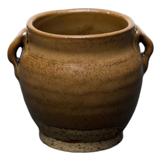 Chinese Petite Glazed Apothecary Jar, C. 1900 For Sale