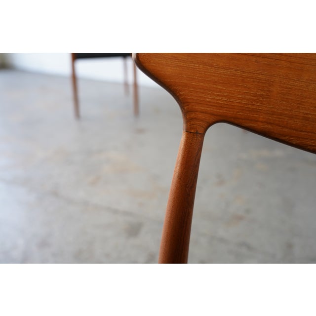 Wood 1950s 1, 2 or 3 Danish Modern Teak Dining Chairs by Arne Hovmand-Olsen for Mogens Kold — Restored For Sale - Image 7 of 12