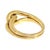 Modern Vintage 18k Gold Double Loop Knot Ring, Size 6.75 For Sale - Image 3 of 9