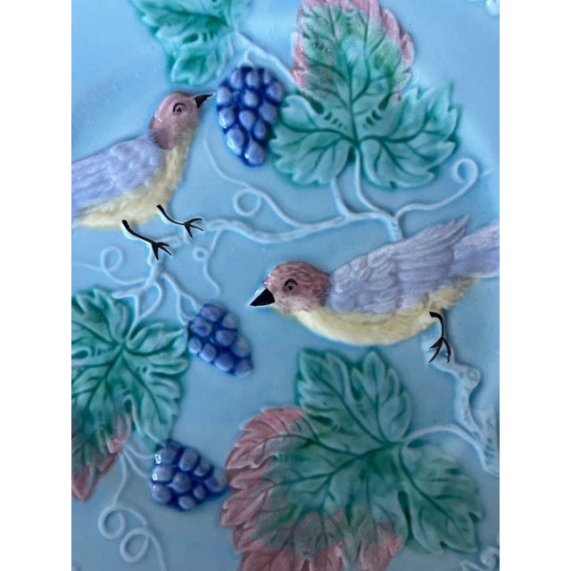 Mid 20th Century German Majolica Plate , C. 1950's For Sale - Image 5 of 10