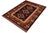 Rustic Rustic Tibal 1980's Kargahi Blue/Rust Wool Rug - 6'11'' X 9'11'' For Sale - Image 3 of 10