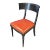 Black-Brown Painted Leather Upholstered Casa Chair From the Madeline Stuart Collection For Sale