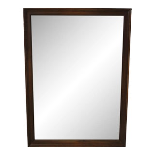Rectangular Solid Cherry Frame Mirror For Sale