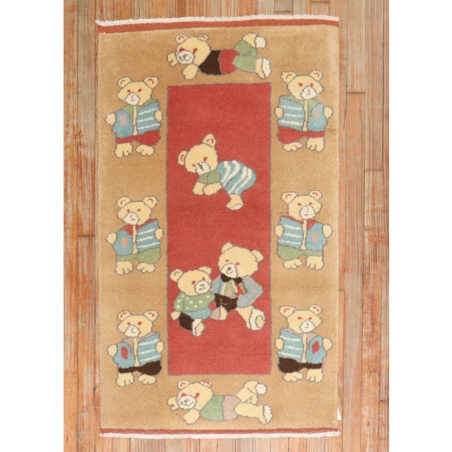 Vintage Turkish Teddy Bear Rug - 2'6" x 4'5" For Sale - Image 12 of 18