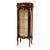 Small French Louis XV Vitrine Cabinet – Glass Display Case With Velvet Interior & Gold Leaf Details For Sale