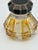 Vintage Glass & Enamel Inkwell – Octagonal Cut Glass With Black & Gold Hinged Lid – Decorative Desk or Vanity Accent For Sale In Detroit - Image 6 of 8