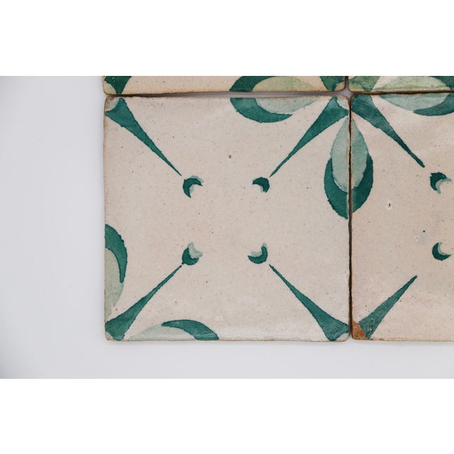 19th Century 19th Century Set of Four Antique Symmetrical Tiles, Portuguese For Sale - Image 5 of 8