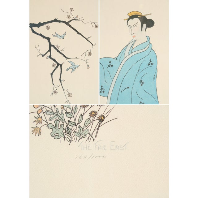 Japanese Traditional Pair of Framed Prints, Signed For Sale - Image 11 of 12