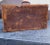 Brown Antique Leather Traveller's Suitcase For Sale - Image 8 of 8