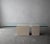 Cream Pair of Italian Travertine and Cantilevered Glass Coffee Tables For Sale - Image 8 of 11