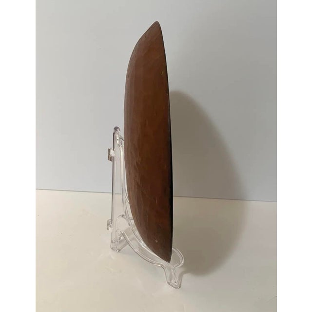 Wood Mid 20th Century Vintage Floral Mexican Batea Wooden Tray Bowl For Sale - Image 7 of 9