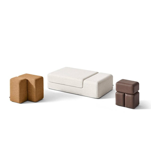 Wood Soft Corners Pouf by Linde Freya Tangelder for Cassina For Sale - Image 7 of 8