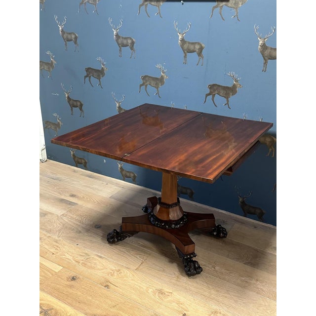 Antique Console Table in Mahogany, 1830 For Sale - Image 10 of 14