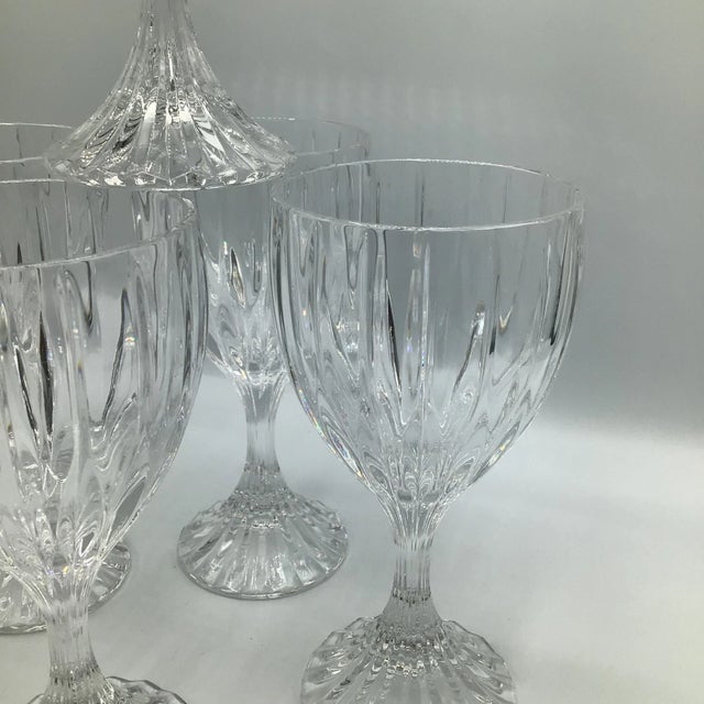 Transparent Mikasa Park Lane Water Goblets-Set of 4 For Sale - Image 8 of 12