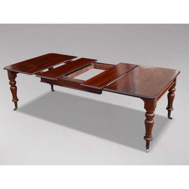 Antique William IV Extendable Dining Table in Mahogany, 1830 For Sale - Image 3 of 9