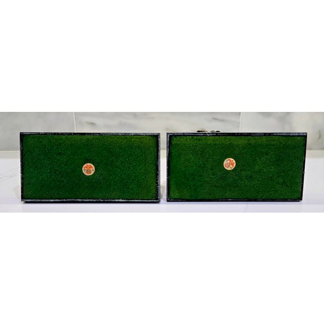 Vintage Petites Choses Pewter Sleeping Pig Candle Holders on Green Marble – Pair, Usa For Sale - Image 14 of 15