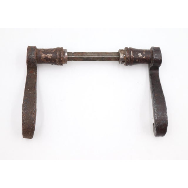 Mid 20th Century Pair of Arts & Crafts Cast Iron Lever Handles For Sale - Image 5 of 6