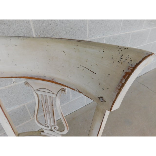 Wood Habersham French Country Lyre Back Dining Side Chairs - Set of 6 For Sale - Image 7 of 12