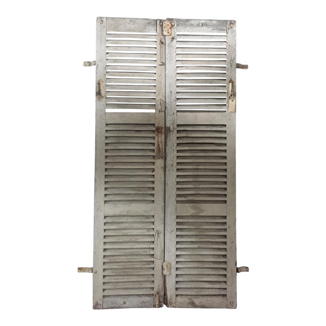 Antique French Shutters - a Pair For Sale