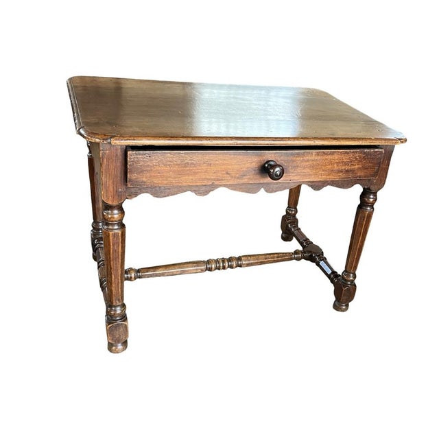 Antique French Walnut Side Table For Sale - Image 15 of 17