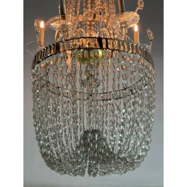 Navette Cut Crystal Chandelier, 1800 For Sale - Image 9 of 15