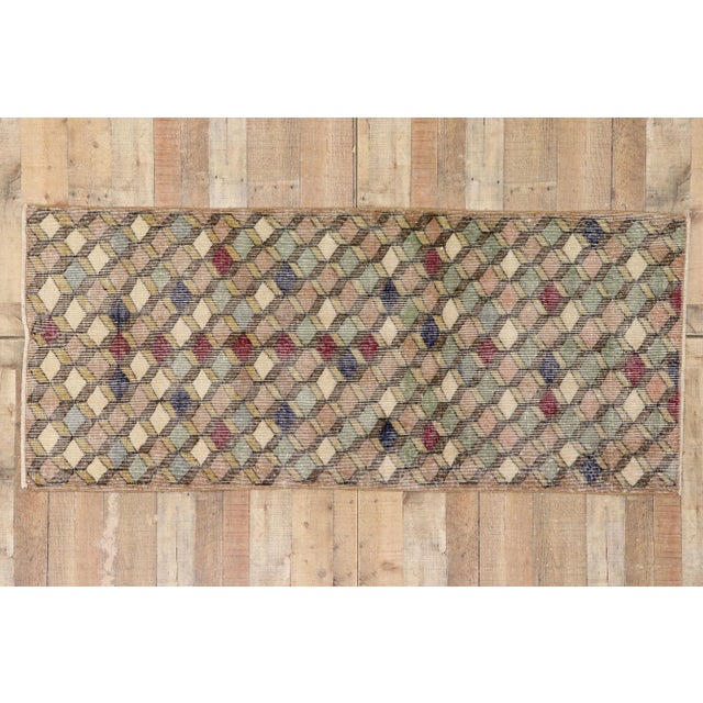 Vintage Turkish Sivas Rug, 02'10 X 06'06 For Sale - Image 9 of 10