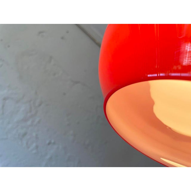 Vintage Opaline Suspension Lamp, 1960s For Sale - Image 3 of 7