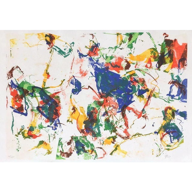 1989 "Imaginary World V" Lithograph by Kim en Joong For Sale