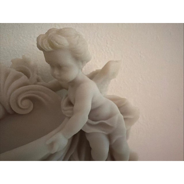 Vintage Gino Ruggeri Wall Mount Cherubs Holy Water Font Holder from Italy.