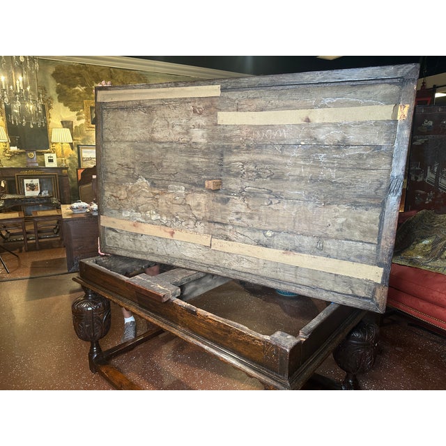 17th Century Dutch Baroque Oak Extension Table For Sale - Image 11 of 16