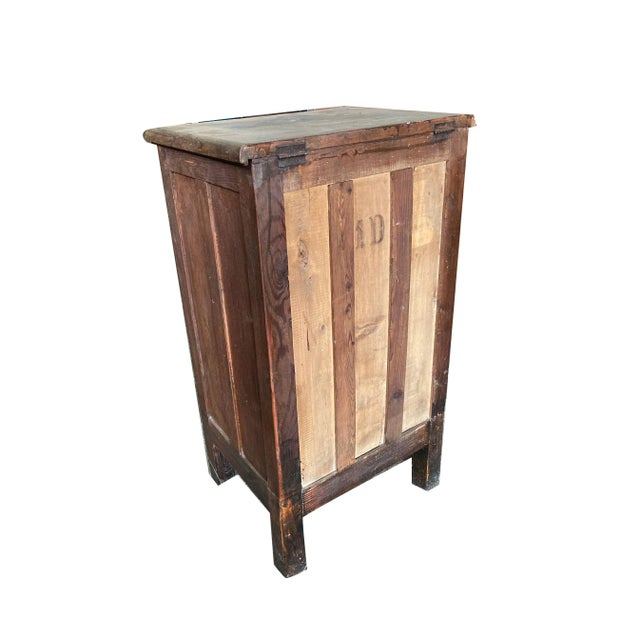 Mid-Century Italian Solid Wood Siberia Icebox For Sale - Image 6 of 9