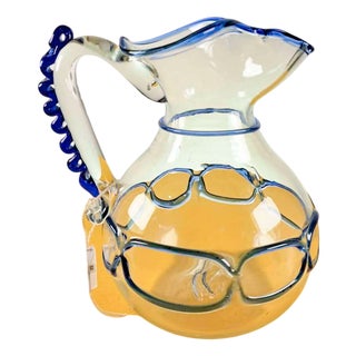 Murano Glass Jug by Salviati For Sale
