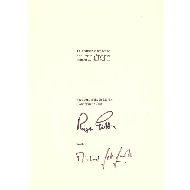 Traditional "The Cresta Run: History of the St Moritz Tobogganing Club" 1976 Seth-Smith, Michael (Signed) For Sale - Image 3 of 16