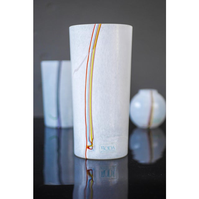 Glass Vases by Vallien for Kosta Boda, Set of 3 For Sale - Image 4 of 13