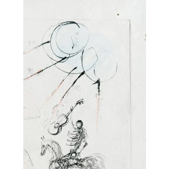 1960s Salvador Dali, Femme, cheval et la mort, 1967, Etching For Sale - Image 5 of 8