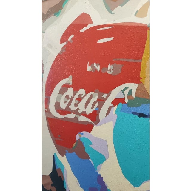 Plastic Stanley Tomshinsky, Lion, 1973, Acrylic on Canvas, Framed For Sale - Image 7 of 17