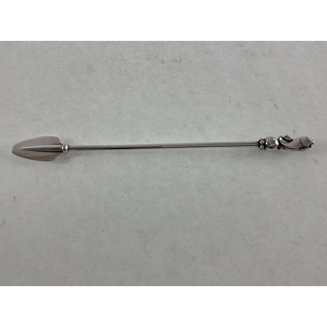 1960s Georg Jensen Sterling Silver Champagne Whisk For Sale - Image 12 of 12