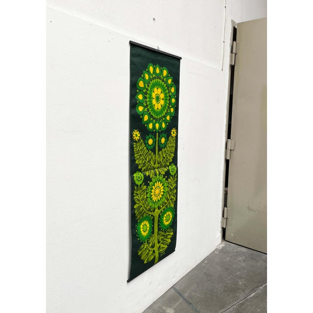 Mid-Century Modern Swedish Linen Wall Tapestry from Ulla Scheuer, 1960s For Sale - Image 4 of 18