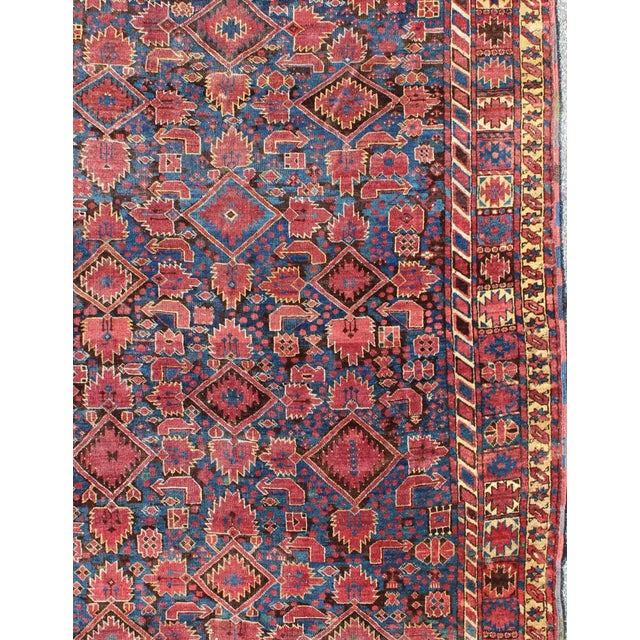 Tribal Antique Caucasian Beshir Rug With Geometric and Tribal Motifs For Sale - Image 3 of 7